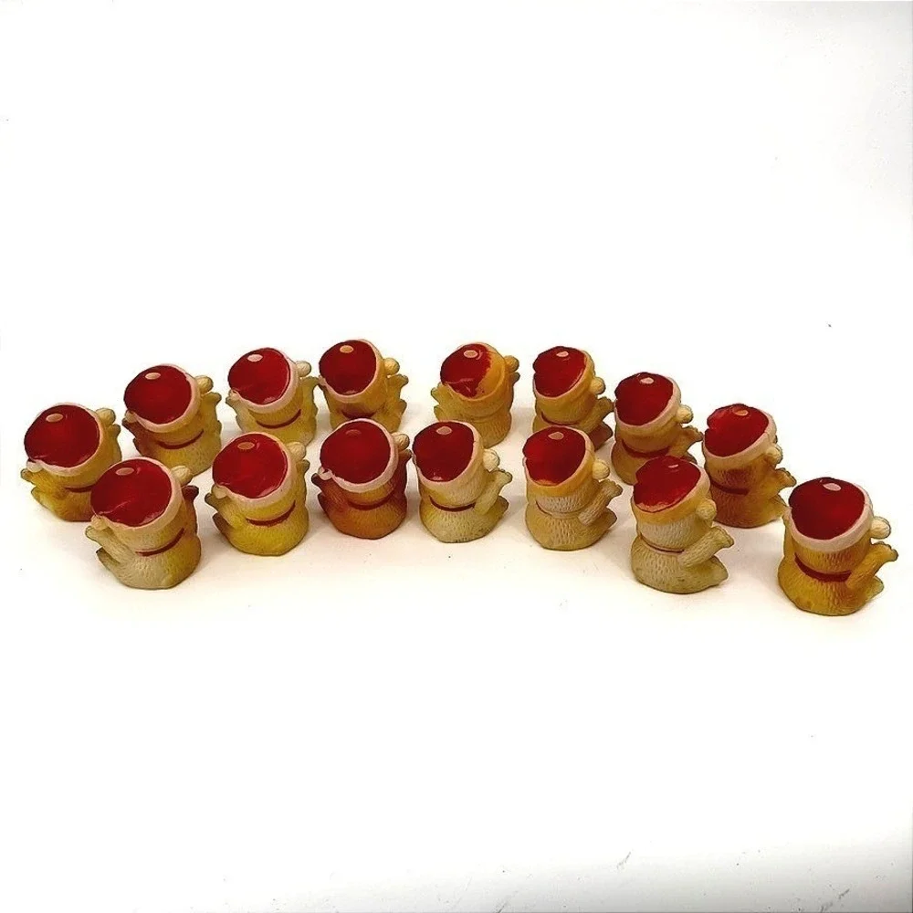 VTG Teddy Bear Christmas Holiday Blow Mold String Light Covers Set of 15